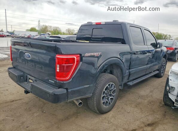 1FTEW1EP4PFB65900 2023 FORD F150 Black Հետևի աջ