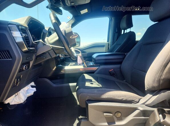 1FTEW1EP4PKE26224 2023 FORD F150 Угольный Вид салона спереди