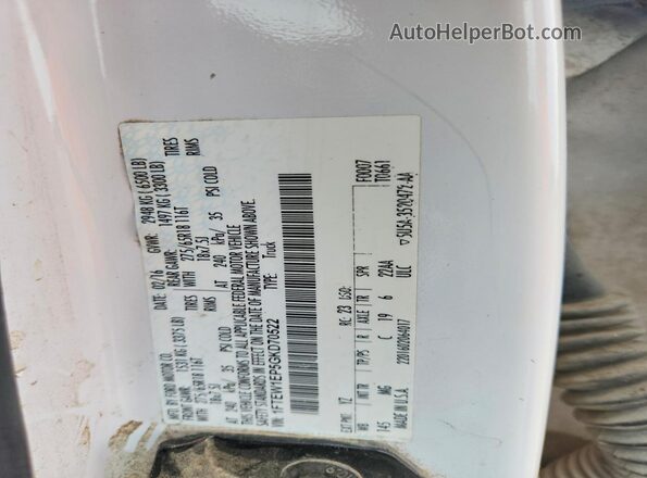 1FTEW1EP5GKD70522 2016 FORD F150 White Շարժիչի բաժամունքի տեսք