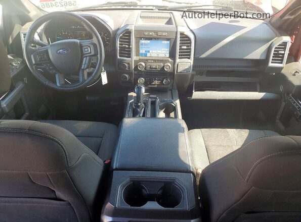 1FTEW1EP5GKF49465 2016 FORD F150 Red Dashboard view