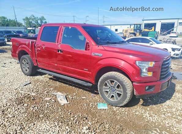1FTEW1EP5GKF49465 2016 FORD F150 Red Front right