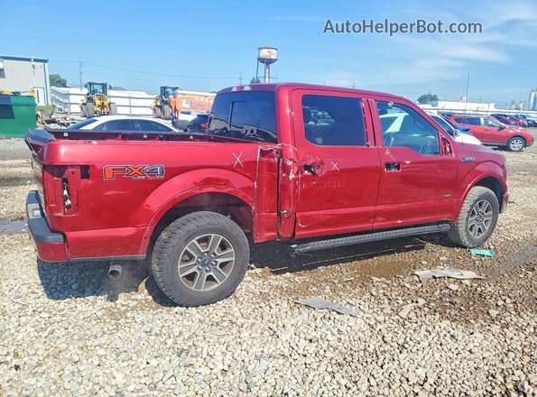 1FTEW1EP5GKF49465 2016 FORD F150 Red Rear right