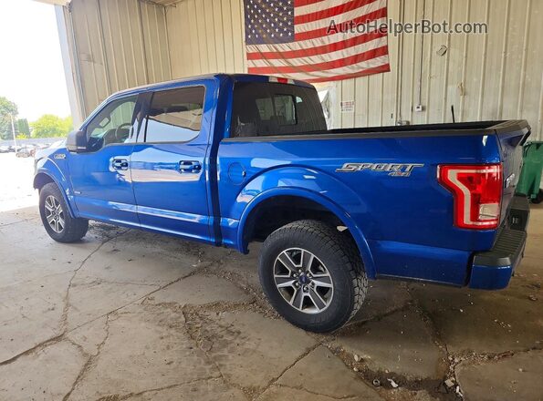 1FTEW1EP5HFA22407 2017 FORD F150 Blue Tył lewy