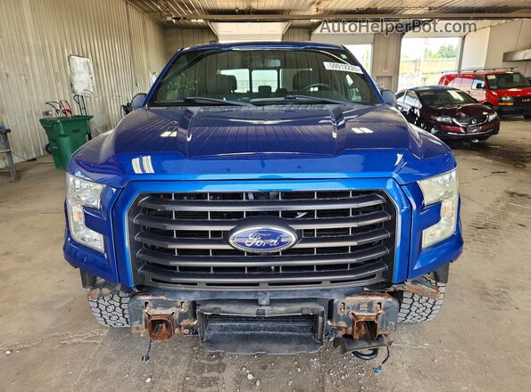 1FTEW1EP5HFA22407 2017 FORD F150 Blue Widok z przodu