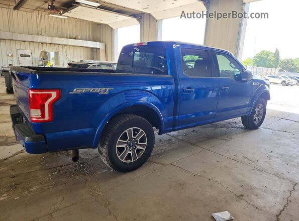 1FTEW1EP5HFA22407 2017 FORD F150 Blue Tył prawy