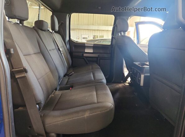 1FTEW1EP5HFA22407 2017 FORD F150 Blue Widok tylnych siedzeń