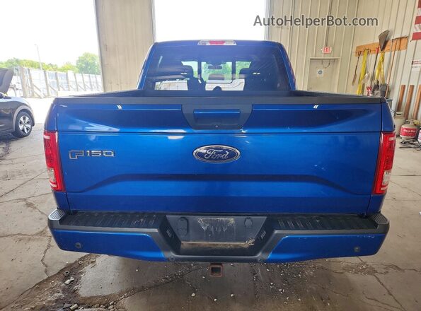 1FTEW1EP5HFA22407 2017 FORD F150 Blue Widok z tyłu