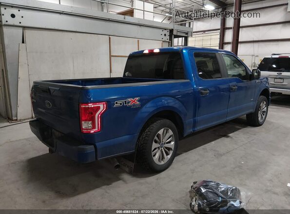 1FTEW1EP5HFA46352 2017 FORD F150 Blue Tył prawy