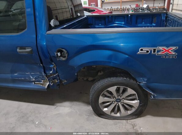 1FTEW1EP5HFA46352 2017 FORD F150 Blue Widok z przodu