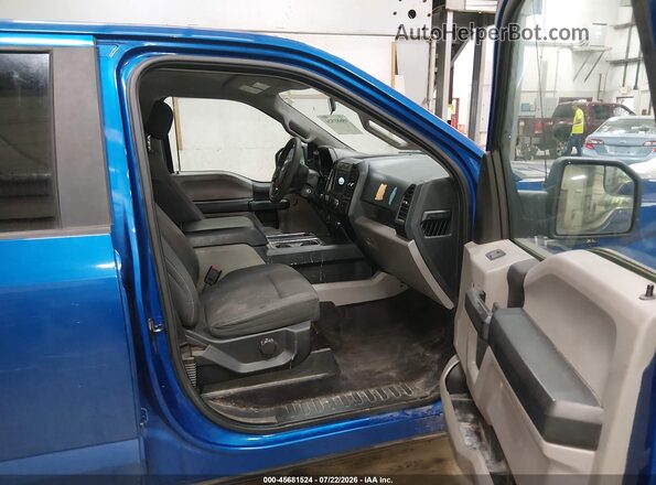 1FTEW1EP5HFA46352 2017 FORD F150 Blue Widok wnętrza z przodu