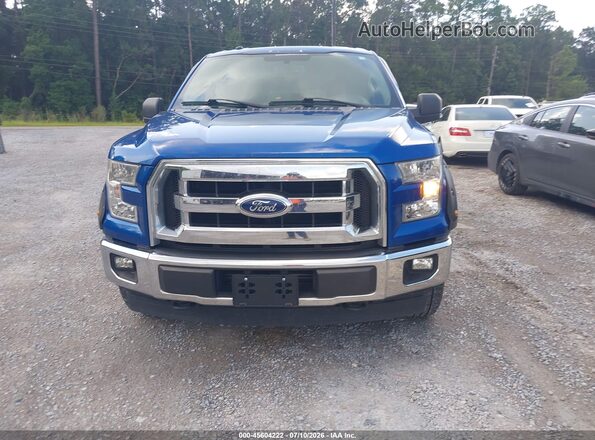 1FTEW1EP5HKE53434 2017 FORD F150 Blue Widok zestawu wskaźników