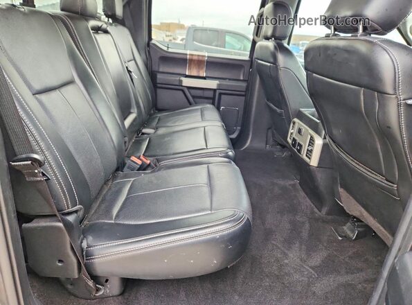 1FTEW1EP5JKF13685 2018 FORD F150 Black Vista de los asientos traseros