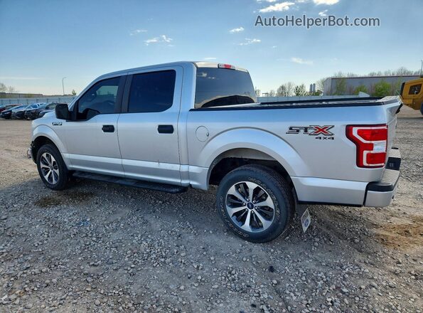 1FTEW1EP5KFC46414 2019 FORD F150 Silver Trasero izquierdo