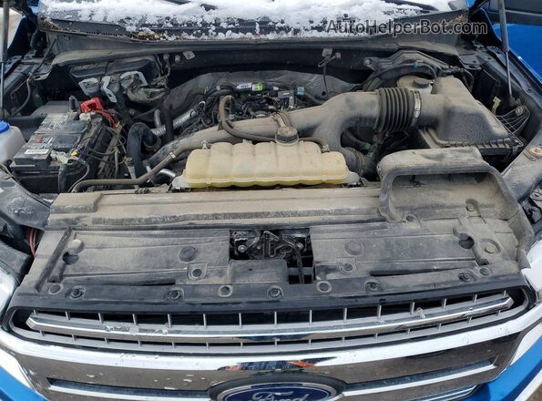 1FTEW1EP5KFD21080 2019 FORD F150 Blue Rear interior view