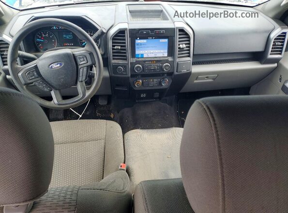 1FTEW1EP5KFD21080 2019 FORD F150 Blue Dashboard view