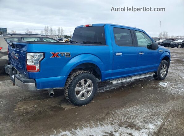 1FTEW1EP5KFD21080 2019 FORD F150 Blue Rear right
