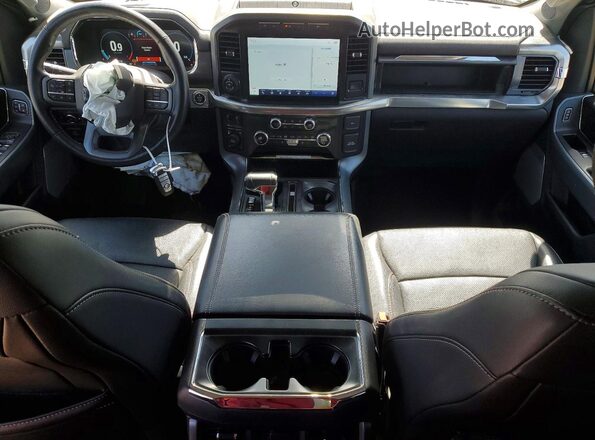 1FTEW1EP5MFC33522 2021 FORD F150 Black Widok deski rozdzielczej
