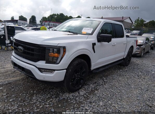1FTEW1EP5NFB37116 2022 FORD F150 White Առջևի ձախ երեք քառորդ տեսարան