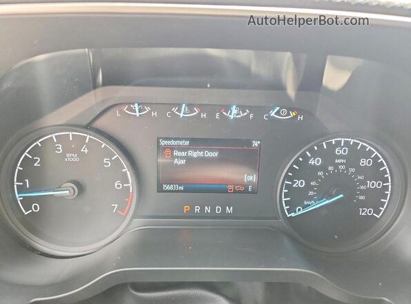 1FTEW1EP5NKD98012 2022 FORD F150 Белый Вид щитка приборов