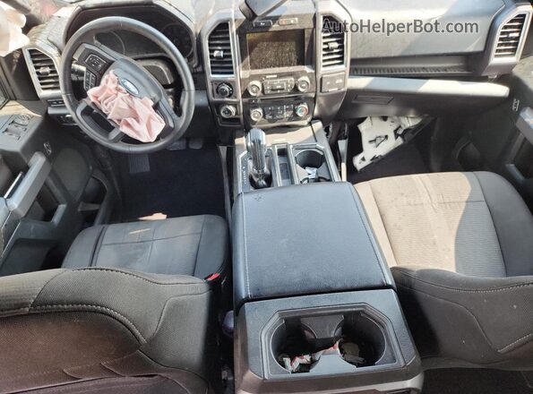 1FTEW1EP6GFB80592 2016 FORD F150 Gray Widok deski rozdzielczej
