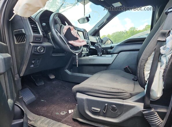 1FTEW1EP6GFB80592 2016 FORD F150 Gray Widok wnętrza z przodu