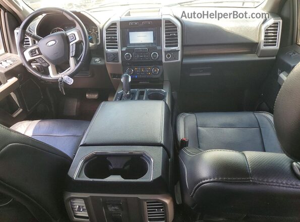1FTEW1EP6GKD63594 2016 FORD F150 Silver Առջևի վահանակի տեսք