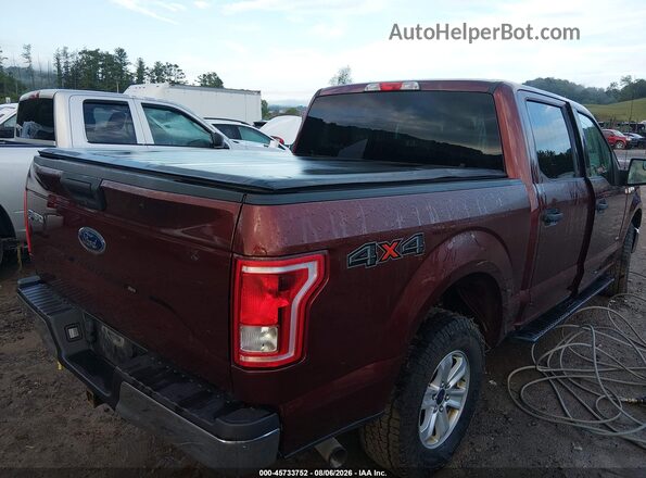 1FTEW1EP6GKE29089 2016 FORD F150 Темно-бордовый Задняя правая четверть