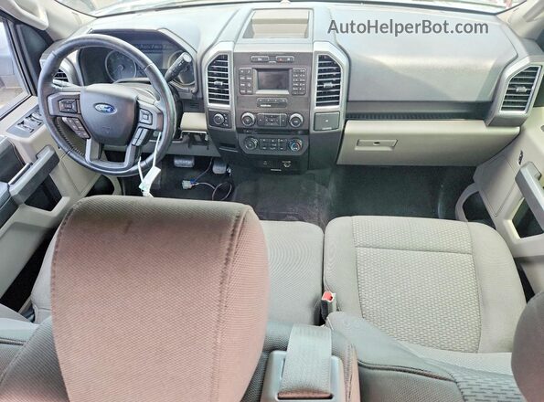 1FTEW1EP6HFA22187 2017 FORD F150 Gray Dashboard view