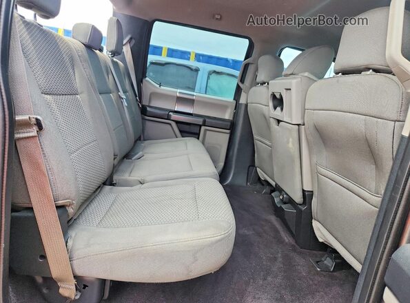 1FTEW1EP6HFA22187 2017 FORD F150 Gray Rear seats view