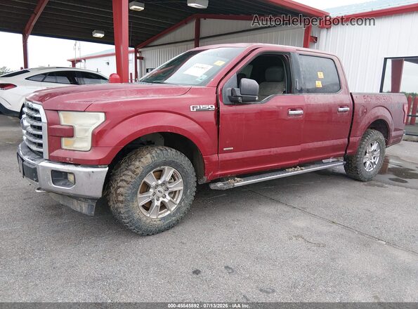 1FTEW1EP6HKC51878 2017 FORD F150 Красный Передняя левая четверть