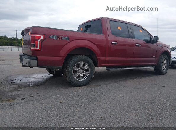 1FTEW1EP6HKC51878 2017 FORD F150 Красный Задняя правая четверть