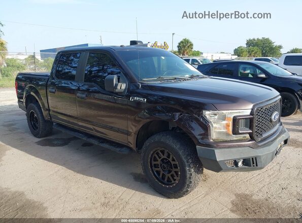 1FTEW1EP6JFB81118 2018 FORD F150 Purple Widok z przodu