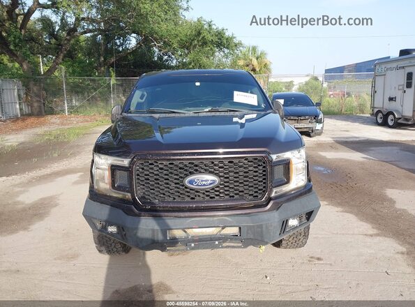 1FTEW1EP6JFB81118 2018 FORD F150 Purple Widok zestawu wskaźników