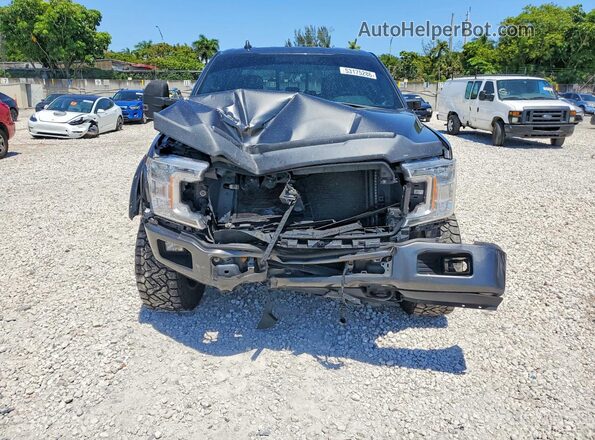 1FTEW1EP6JFE28184 2018 FORD F150 Gray Вид спереду