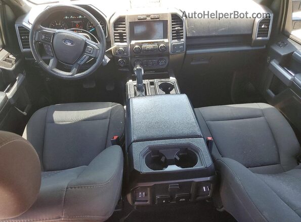 1FTEW1EP6JFE28184 2018 FORD F150 Gray Вид панелі приладів