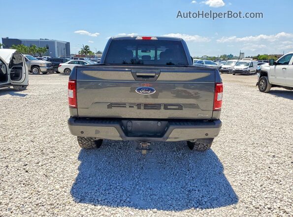 1FTEW1EP6JFE28184 2018 FORD F150 Gray Вид ззаду
