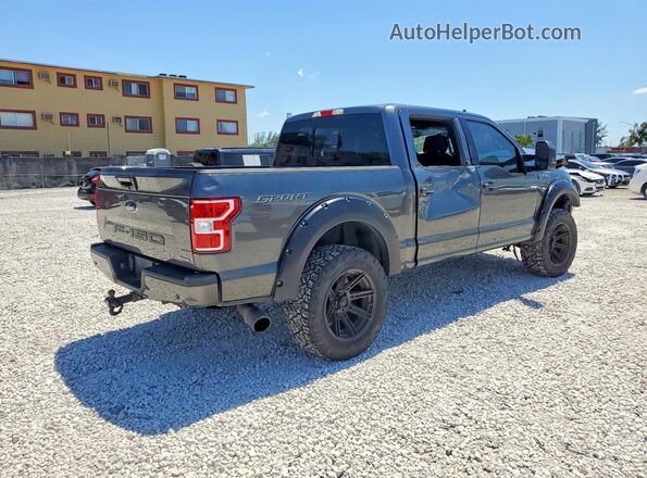 1FTEW1EP6JFE28184 2018 FORD F150 Gray Задня права чверть