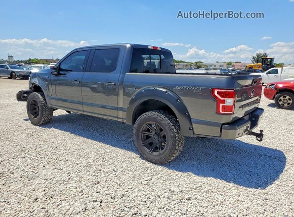 1FTEW1EP6JFE28184 2018 FORD F150 Gray Задня ліва чверть