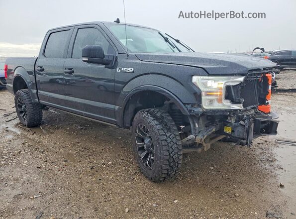 1FTEW1EP6KFB65941 2019 FORD F150 Black წინა მარჯვენა