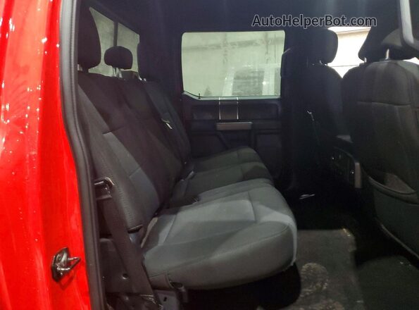1FTEW1EP6KFB66295 2019 FORD F150 Red Rear seats view