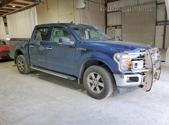 1FTEW1EP6KFC50679 2019 FORD F150 Синий Передняя правая четверть