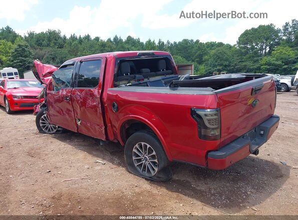 1FTEW1EP6KFD33707 2019 FORD F150 Burgundy Trasero izquierdo