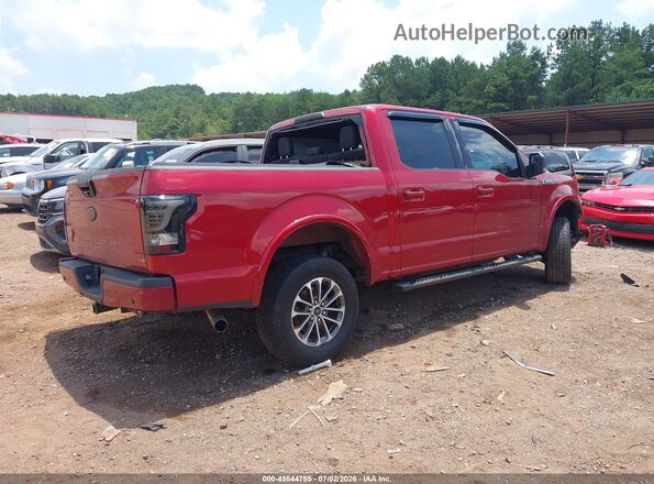 1FTEW1EP6KFD33707 2019 FORD F150 Burgundy Trasero derecho