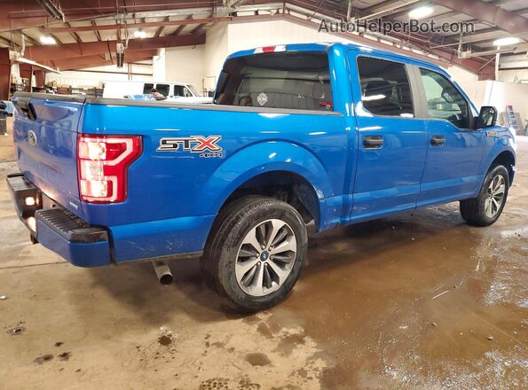 1FTEW1EP6KKD95616 2019 FORD F150 Blue Tył prawy