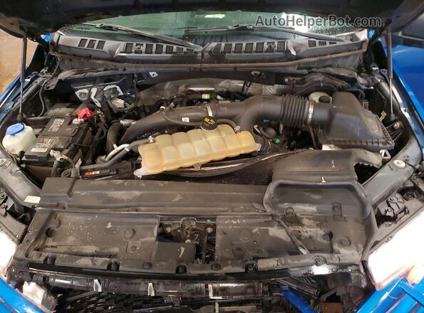 1FTEW1EP6KKD95616 2019 FORD F150 Blue Widok wnętrza z tyłu
