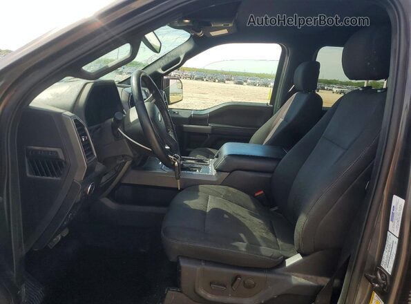 1FTEW1EP6KKF13566 2019 FORD F150 Gray წინა სალონის ხედი