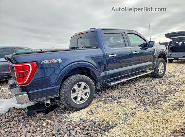 1FTEW1EP6NKD72874 2022 FORD F150 Blue Trasero derecho