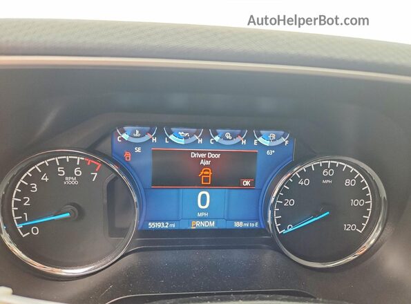 1FTEW1EP6NKD72874 2022 FORD F150 Blue Vista del cuadro de instrumentos