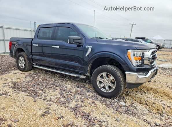 1FTEW1EP6NKD72874 2022 FORD F150 Blue Delantero derecho