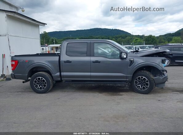 1FTEW1EP6NKD74883 2022 FORD F150 Gray Rear interior view